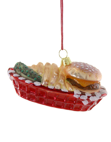 Burger Basket Ornament