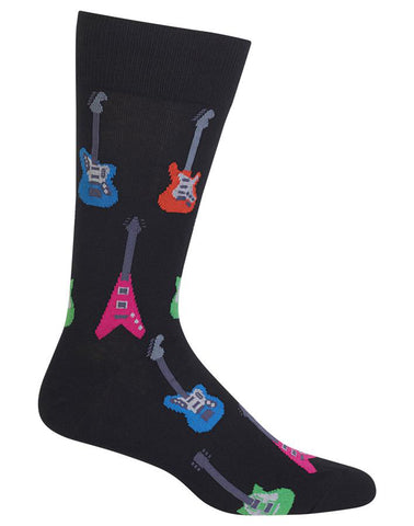 Electric Guitars Black Men's Socks