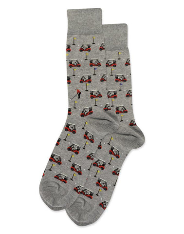 Golf Cart Gray Men's Socks