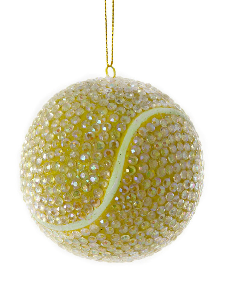 Jeweled Tennis Ball Ornament