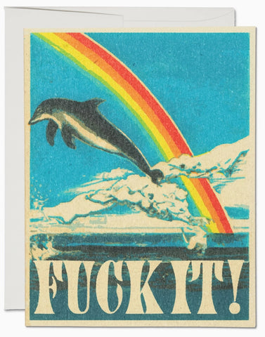 Dolphin Rainbow Card