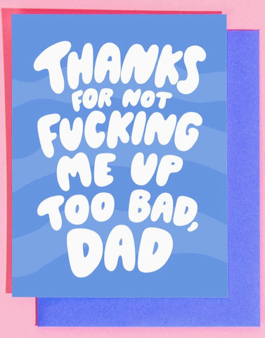 Thanks Dad Card