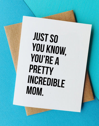 Incredible Mom Card