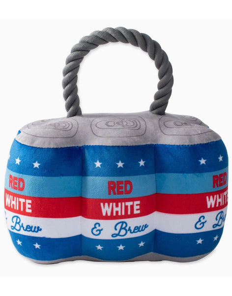 Star Spangled Beer Dog Toy