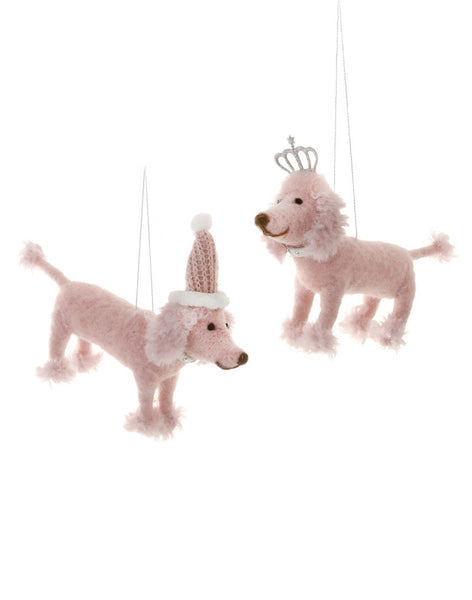 Pink Poodle Ornament