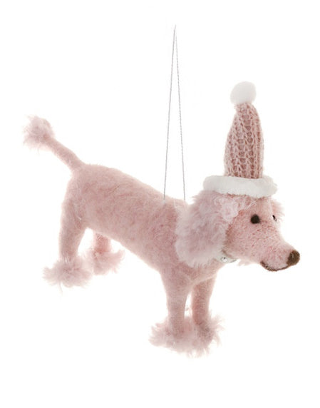 Pink Poodle Ornament