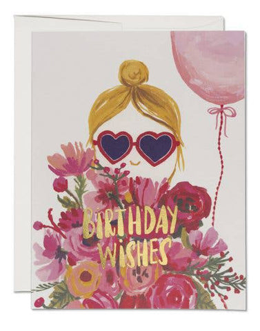 Heart Glasses Birthday Card