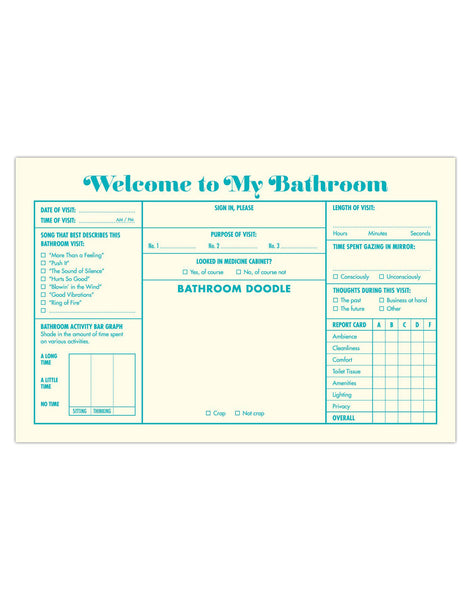 Bathroom Guest Book