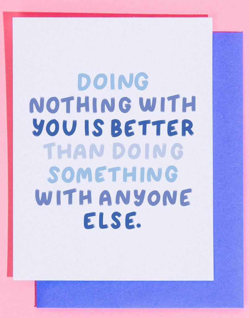 Doing Nothing Card