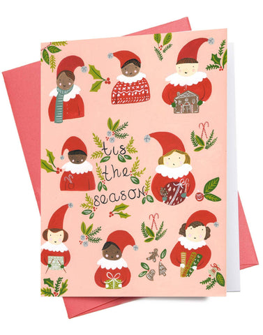 Elves Tis The Season Card