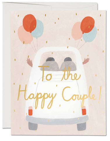 Happy Couple Car Card